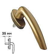 Ручка оконная Рапсодия MACO  бронза  (штифт 35 мм мм)